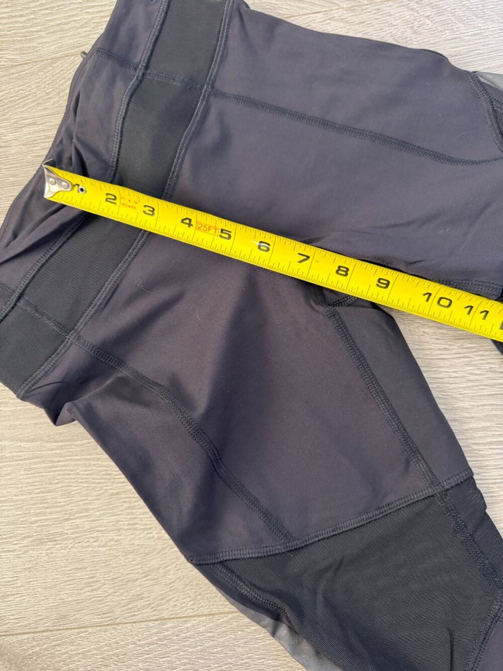Lululemon Run Inspire Crop Black Mesh Leggings Womens Size 2 - Picture 5 of 11